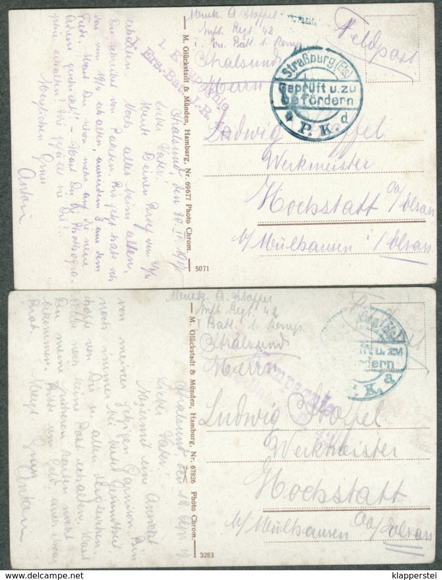 Allemagne Stralsund Lot De 4 Cartes - Stralsund