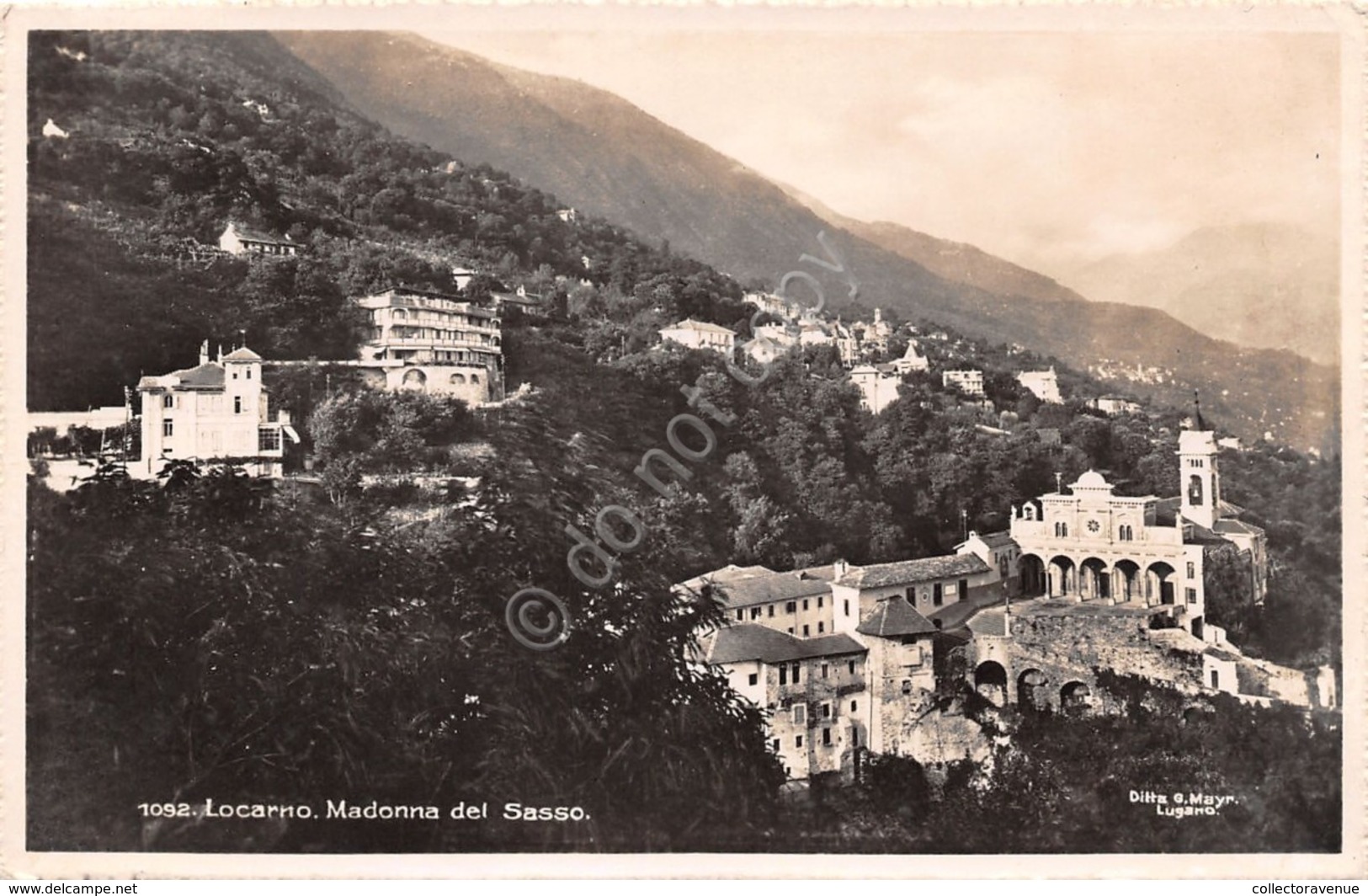 Cartolina Locarno Madonna Del Sasso 1951 - Non Classificati