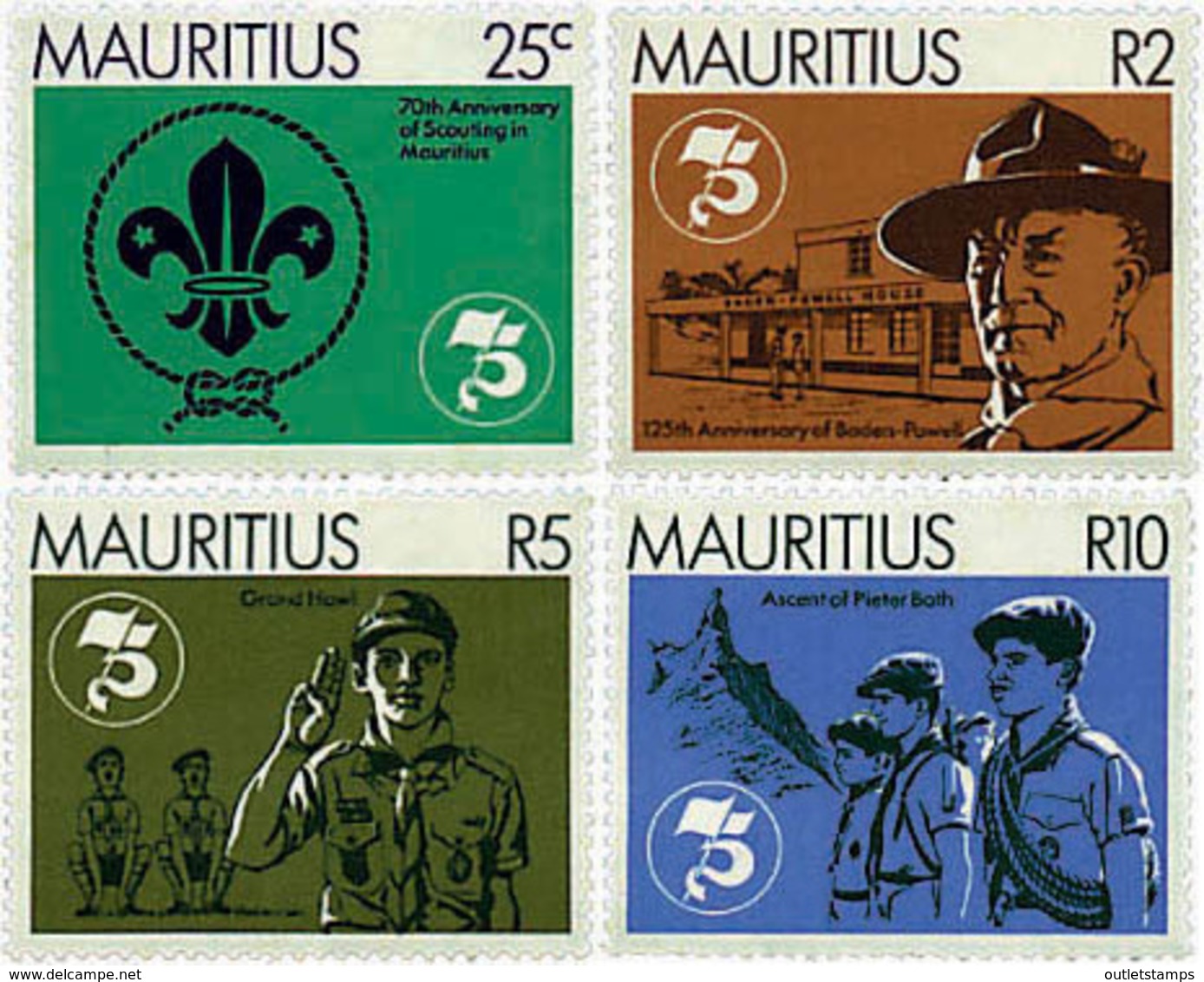 Ref. 38651 * NEW *  - MAURITIUS . 1982. 70th ANNIVERSARY OF THE SCOUTS IN MAURITIUS. 70 ANIVERSARIO DEL ESCULTISMO EN MA - Mauricio (1968-...)