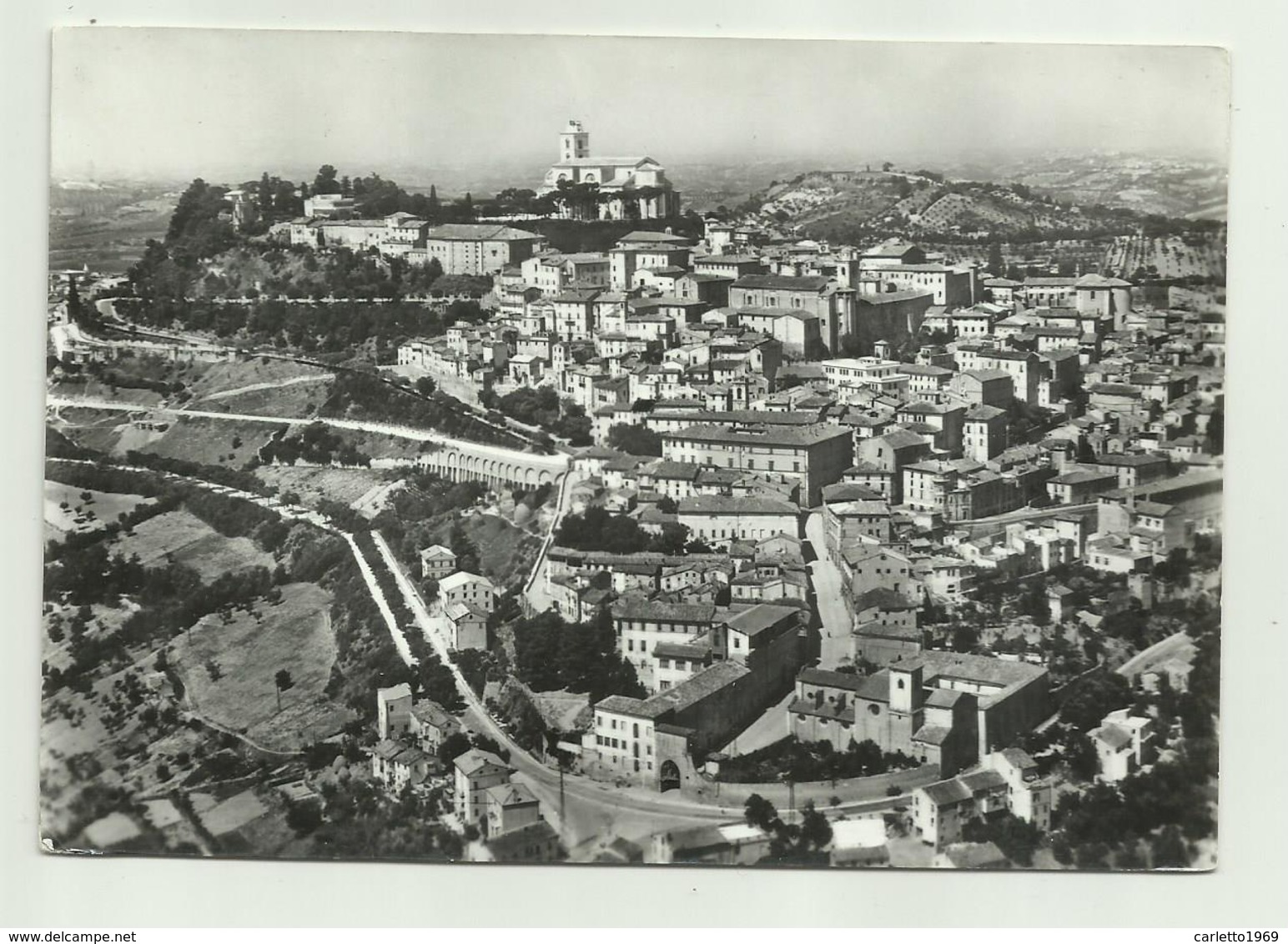 FERMO - PANORAMA DALL'AEREO   VIAGGIATA FG - Fermo