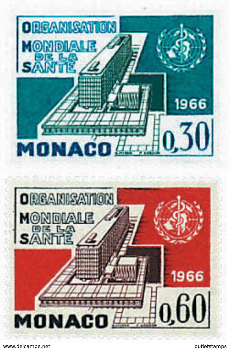 Ref. 32540 * NEW *  - MONACO . 1966. INAUGURATION OF W.H.O. HEADQUARTERS IN GENEVA. INAUGURACION DE LA SEDE DE LA OMS EN - Otros & Sin Clasificación