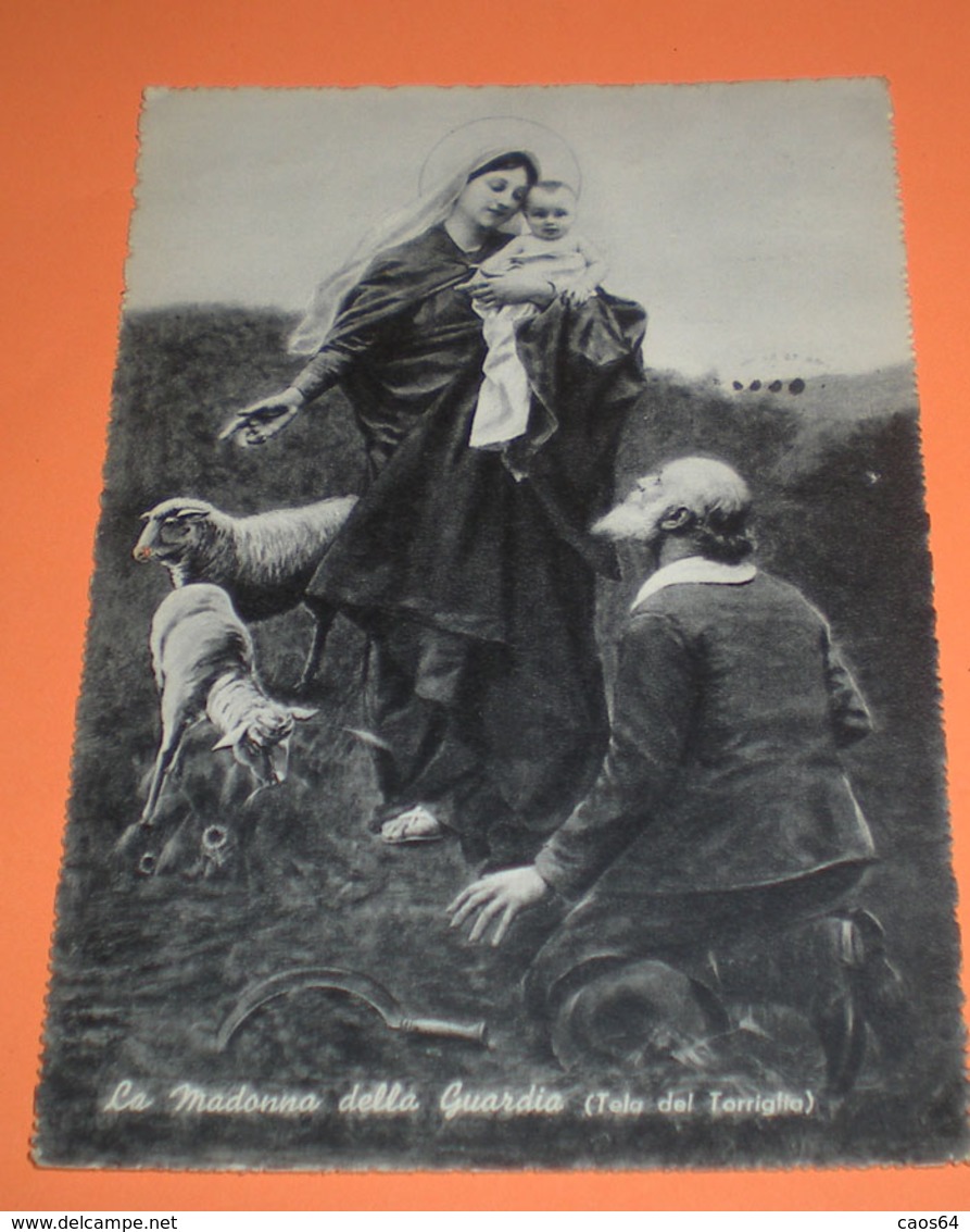 Madonna Della Guardia Genova Cartolina  1964 - Vergine Maria E Madonne