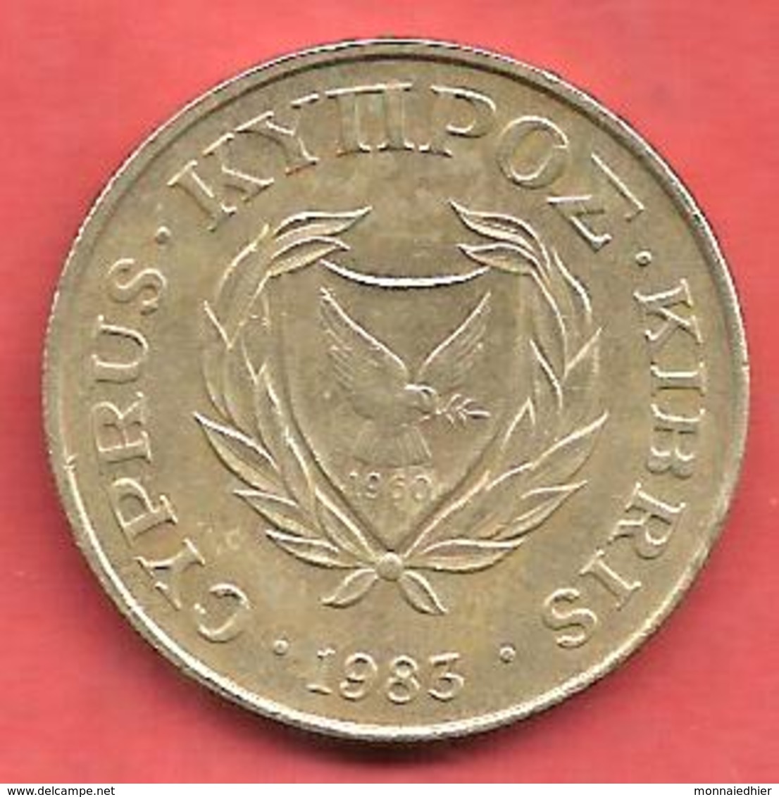 10 Cents , CHYPRE , Nickel-Bronze , 1983 , N° KM # 56.1 - Chypre