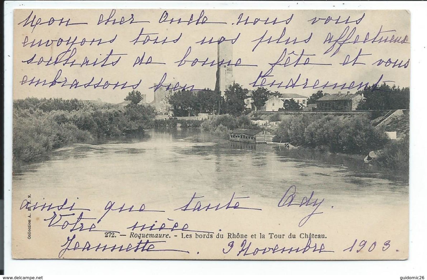 Roquemaure Les Bords Du Rhone Et La Tour Du Chateau - Roquemaure