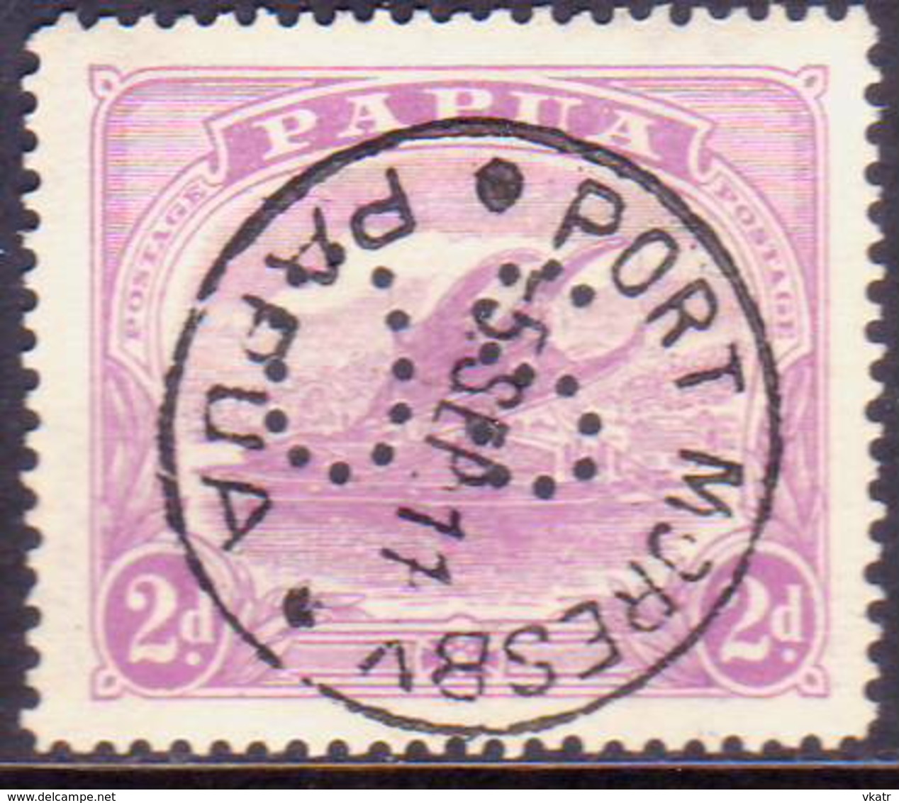 PAPUA (BRITISH NEW GUINEA) 1911-12 SG #O40 2d Used Official Printed In One Colour - Papua New Guinea