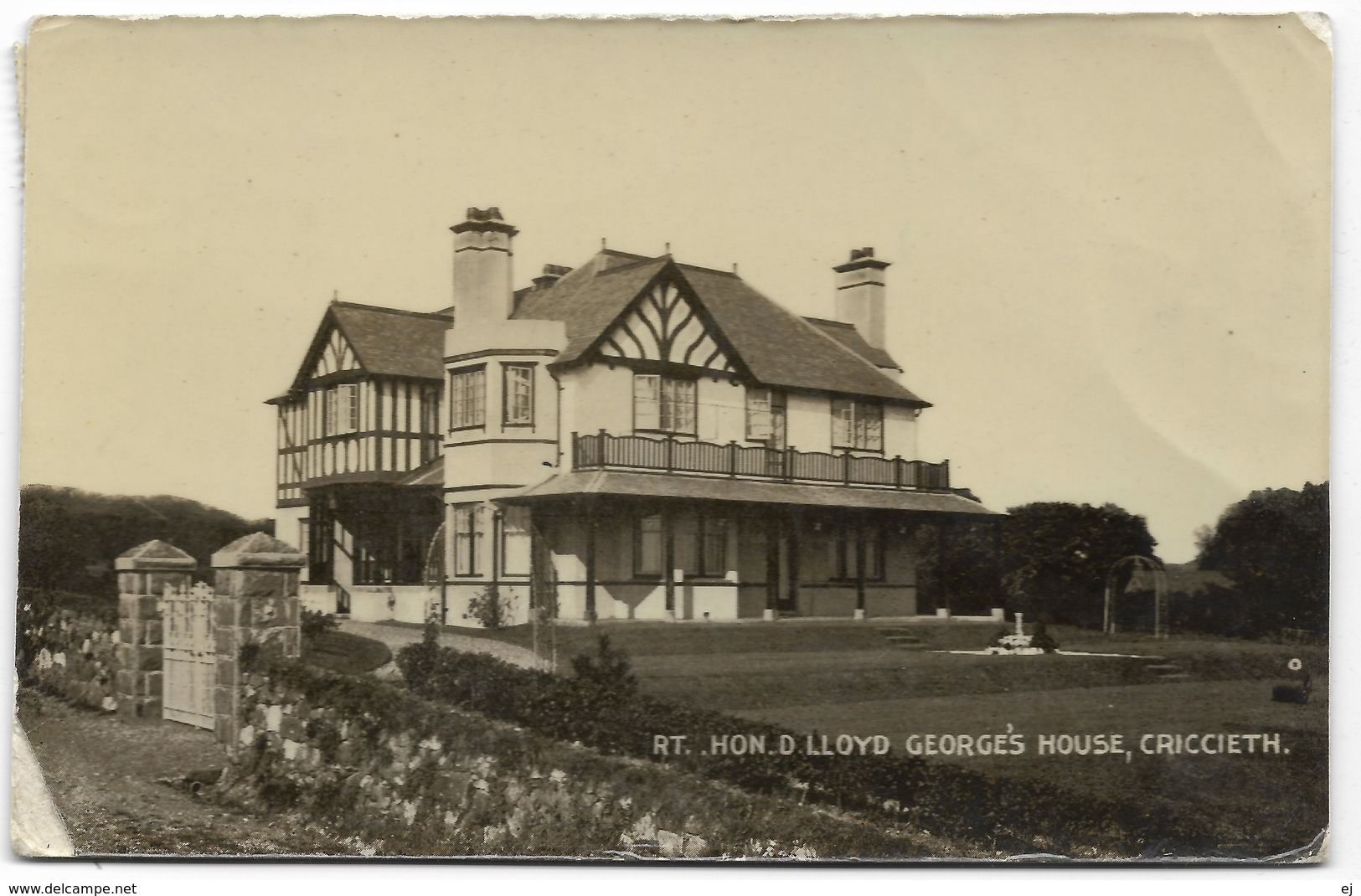 Rt Hon D Lloyd George's House Criccieth - 1916 - Davies Hughes - Caernarvonshire
