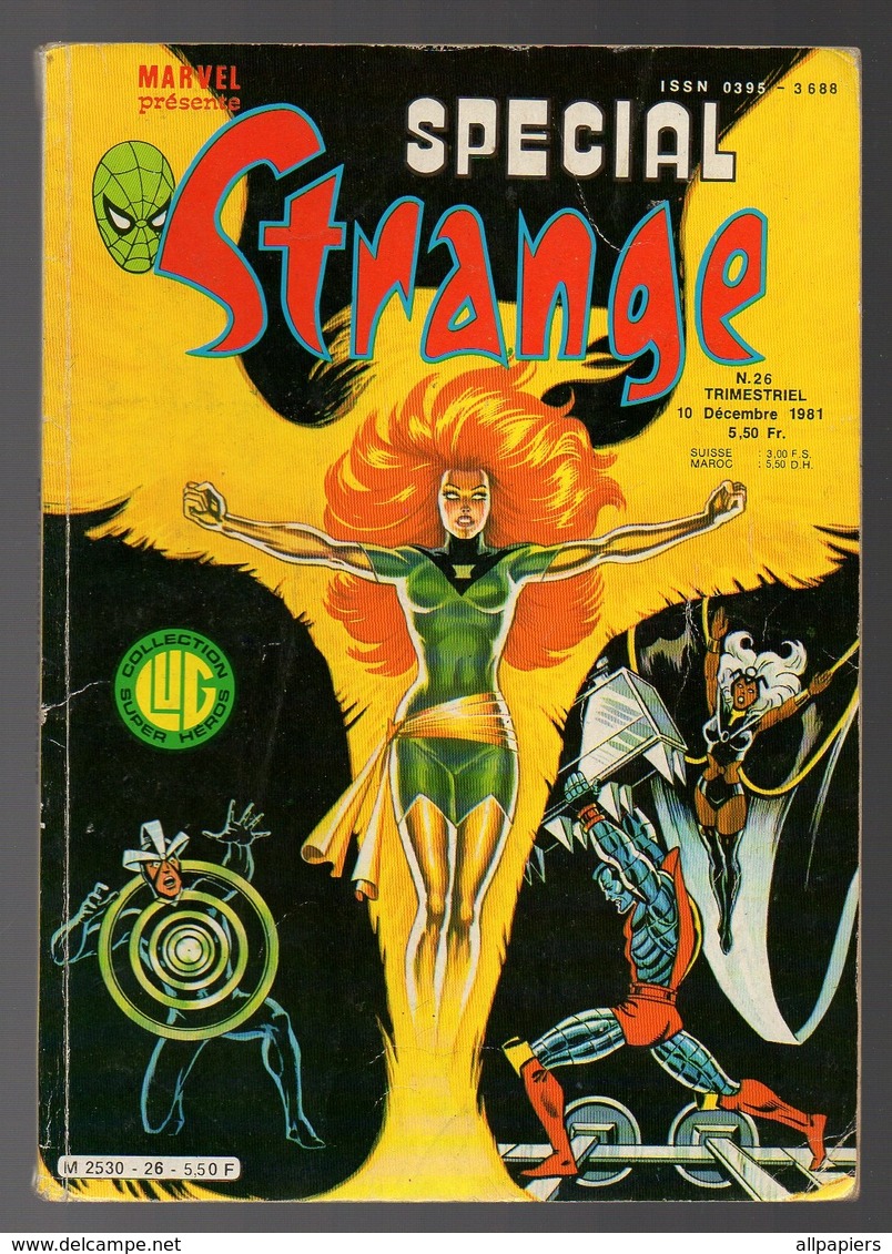 Spécial Strange N°29 Les étranges X-Men - La Chose Et L'homme Chose - L'Araignée Et Daredevil De 1982 - Special Strange