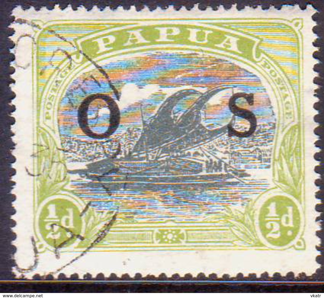 PAPUA (BRITISH NEW GUINEA) 1931 SG #O55 ½d Official Used CV £4.75 - Papua New Guinea
