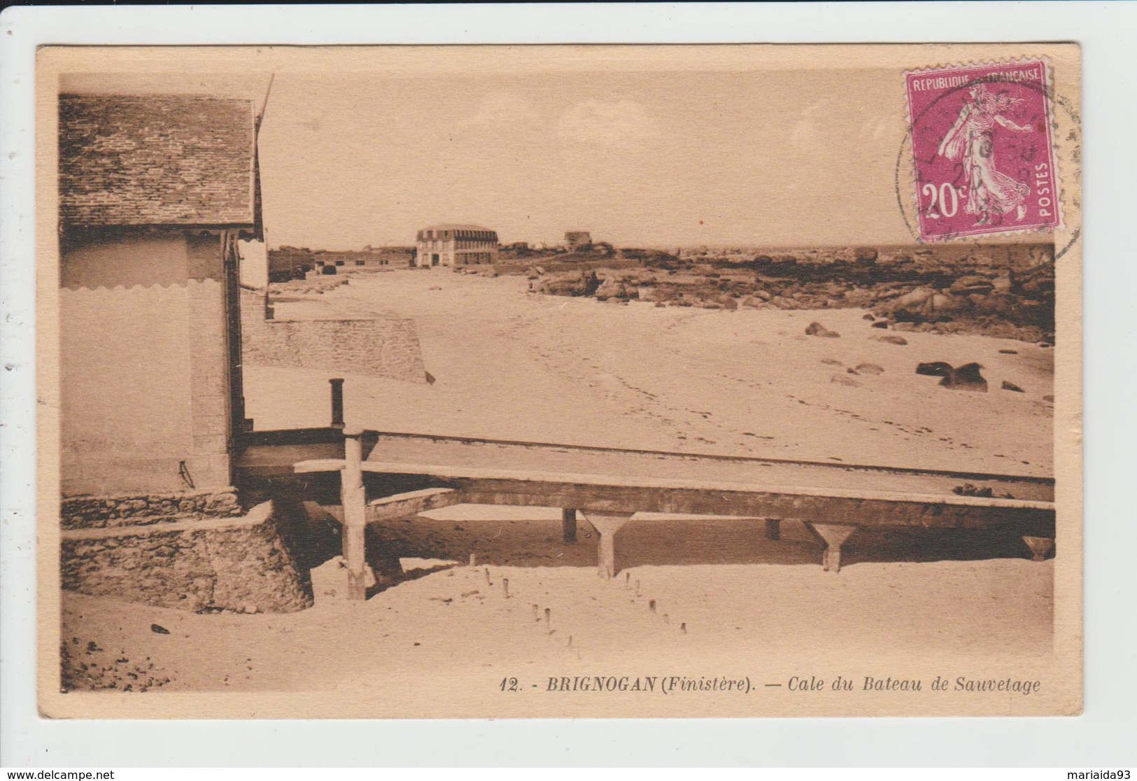 BRIGNOGAN - FINISTERE - CALE DU BATEAU DE SAUVETAGE - Brignogan-Plage