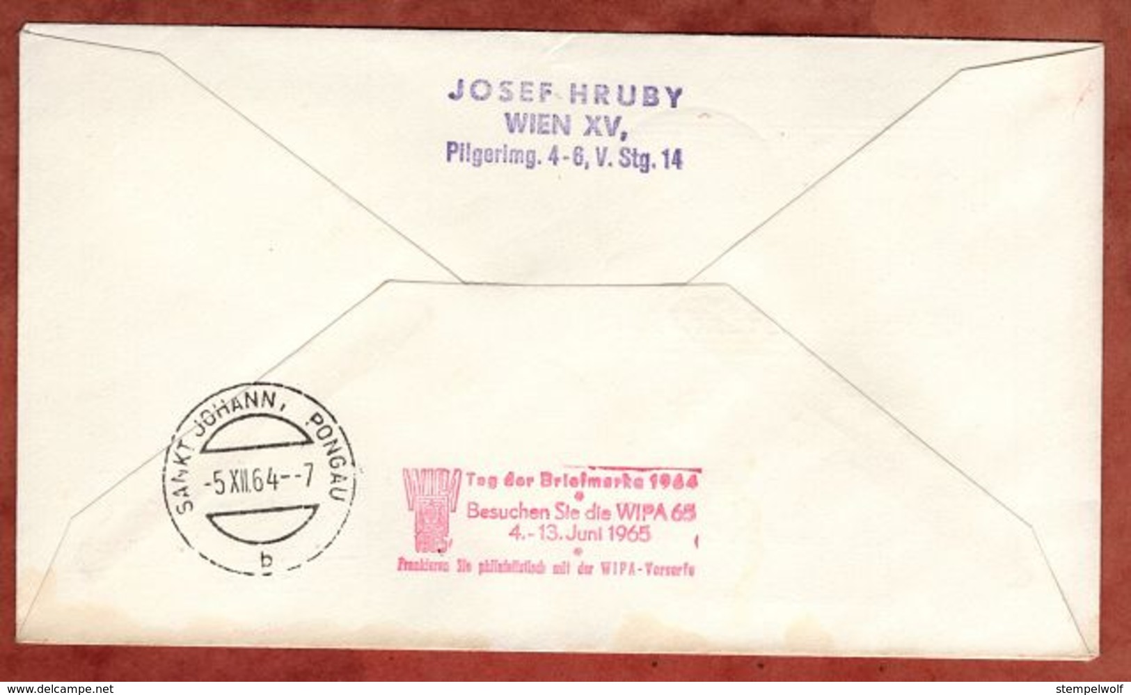FDC, Eilboten Expres, Tag Der Briefmarke, Wien Nach St Johann 1964 (72088) - FDC