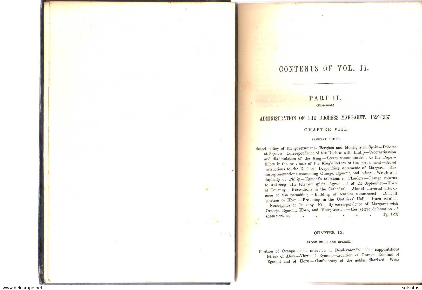 The RISE Of The DUTCH REPUBLIC Vol. II: J. LOTHROP MOTLEY And A.J. MANSFIELD, Ed. Fr. WARNE (1902?), 572 Pages, Good Con - Ancient