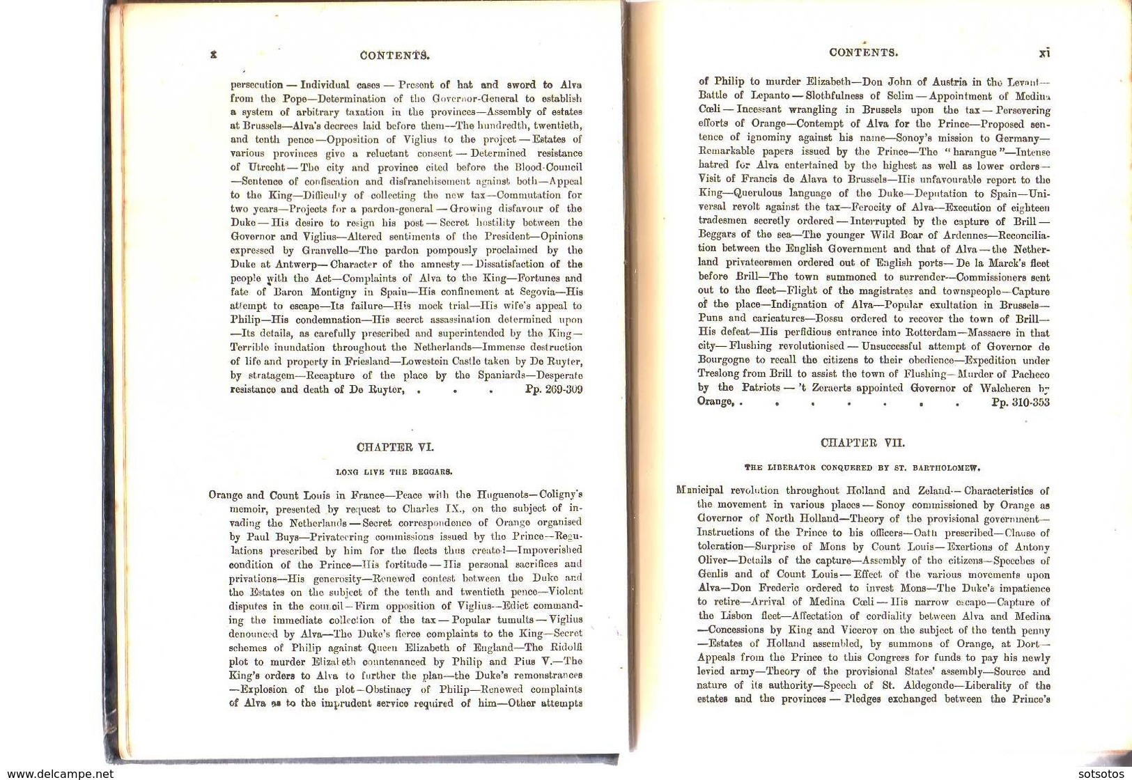 The RISE of the DUTCH REPUBLIC vol. II: J. LOTHROP MOTLEY and A.J. MANSFIELD, Ed. Fr. WARNE (1902?), 572 pages, good con