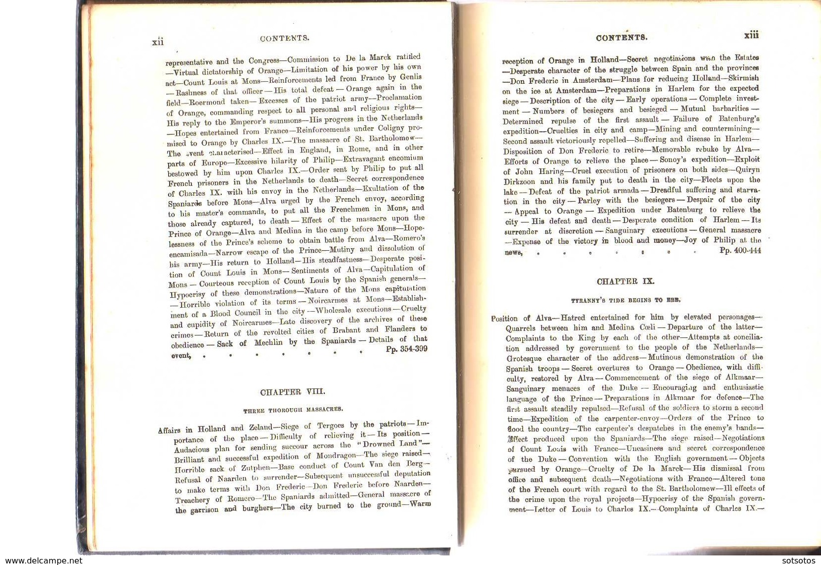 The RISE of the DUTCH REPUBLIC vol. II: J. LOTHROP MOTLEY and A.J. MANSFIELD, Ed. Fr. WARNE (1902?), 572 pages, good con