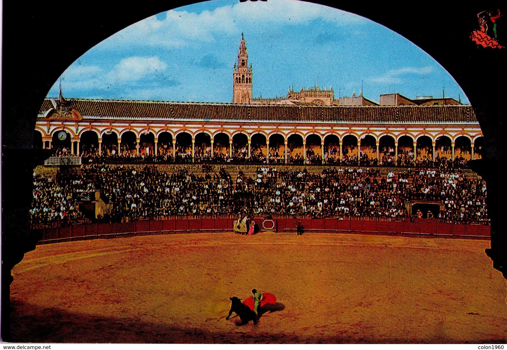 POSTAL Nº533, PLAZA DE TOROS DE SEVILLA - ESPAÑA. (428) - Corrida