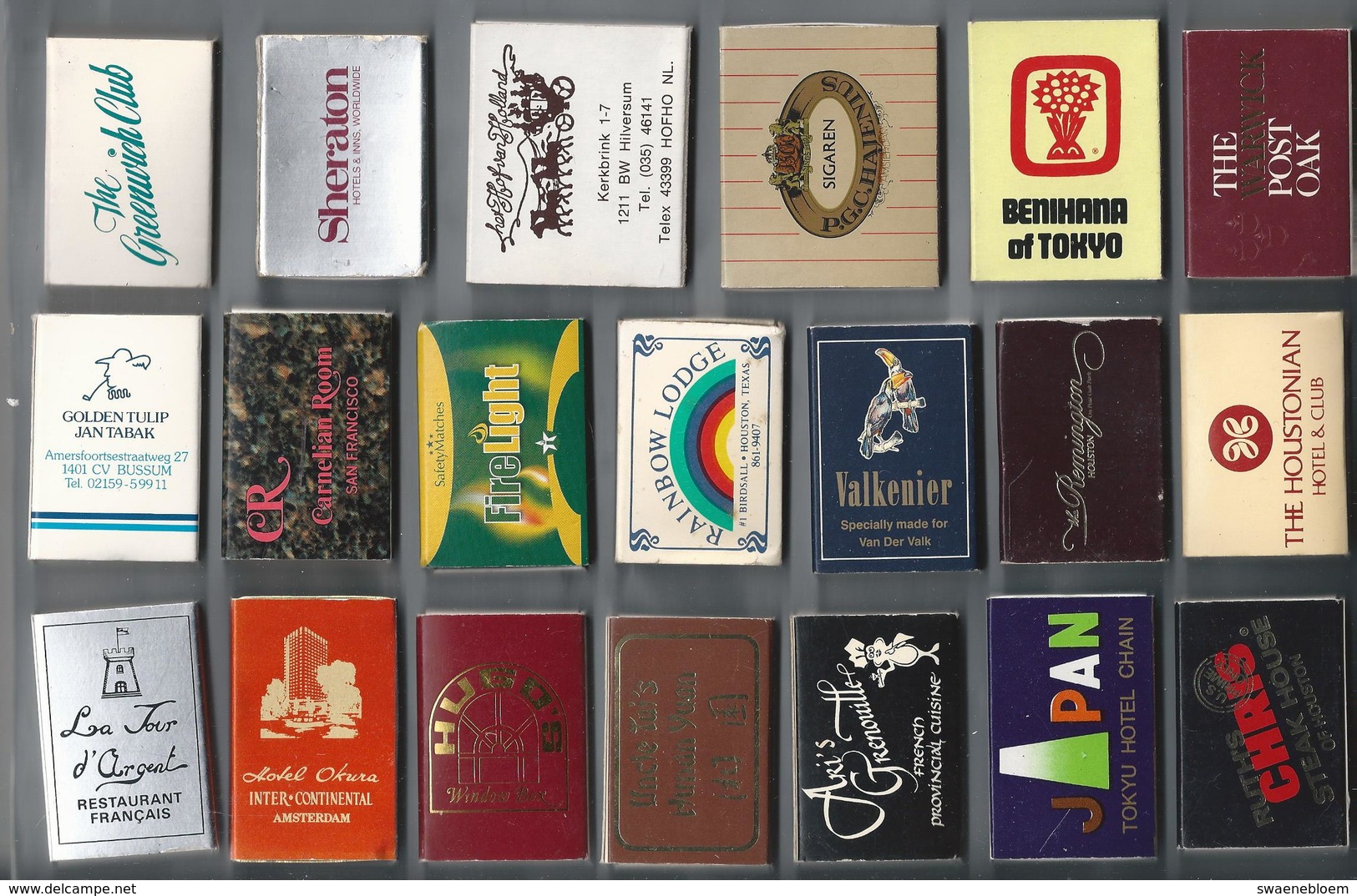 Luciferdoosjes. 20 Stuks Verschillende Lucifer Doosjes. Matchbook. Pochette - D'Allumettes. - Luciferdozen