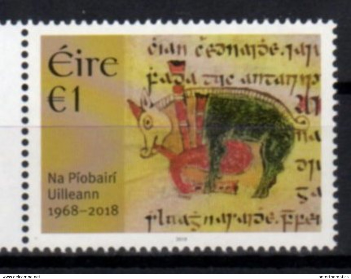 IRELAND, 2018, MNH, MUSIC, IRISH FOLK MUSIC, NA PIOBAIRI UILLEANN, WILD BOARS, 1v - Music