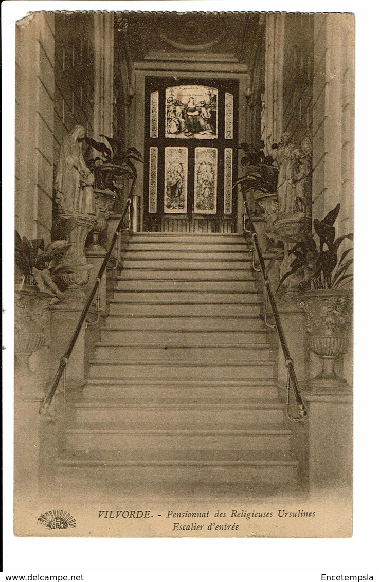 CPA - Carte Postale - Belgique -Vilvoorde - Pensionnat Des Religieuses Ursulines-Escalier D'entrée 1921 VM2095 - Vilvoorde