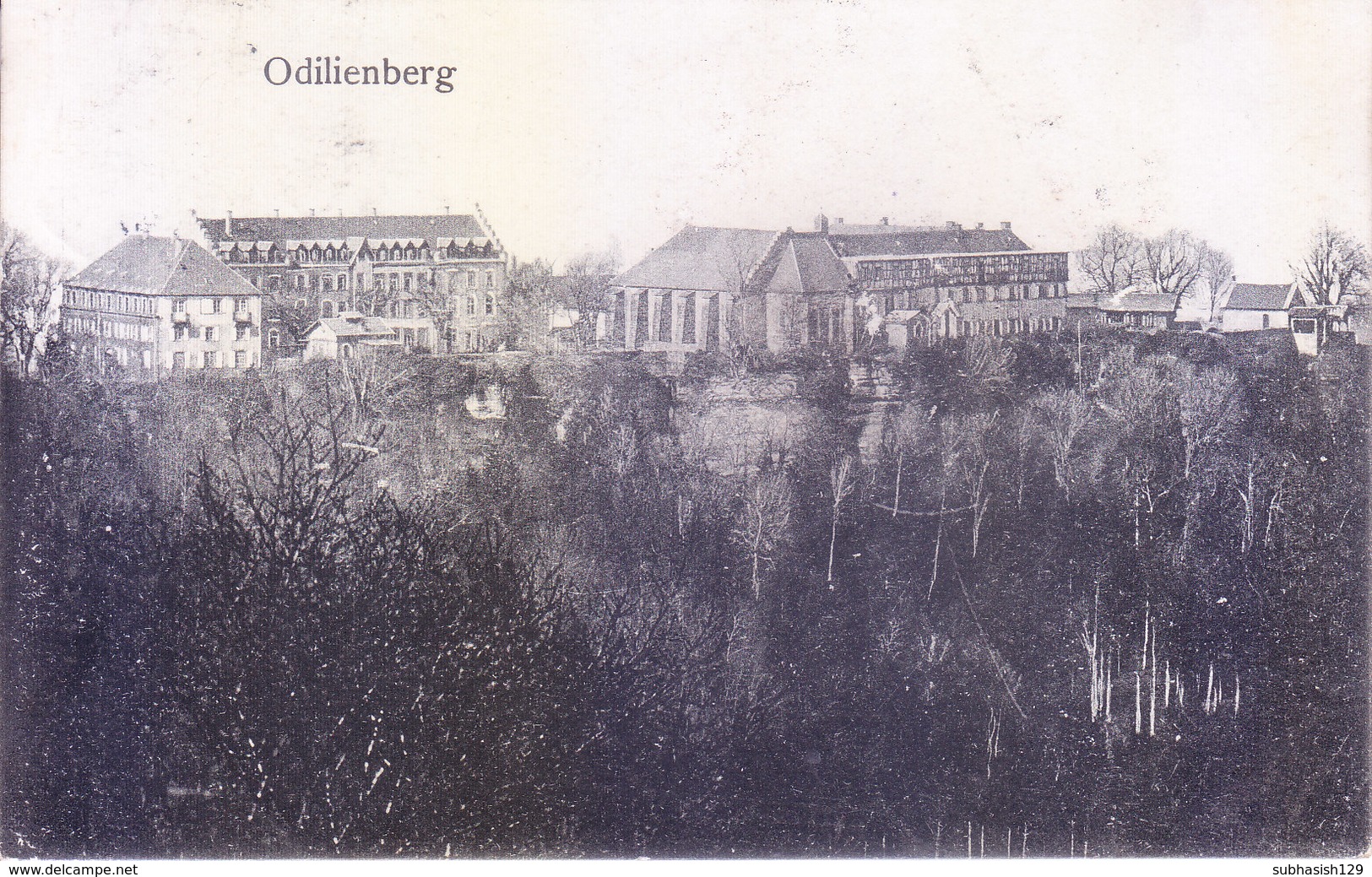 GERMANY, REICH : BLACK & WHITE PICTURE POST CARD : BOOKED FROM OTTROTT IN 1912 FOR FRANCE : ODILIENGERG - Covers & Documents