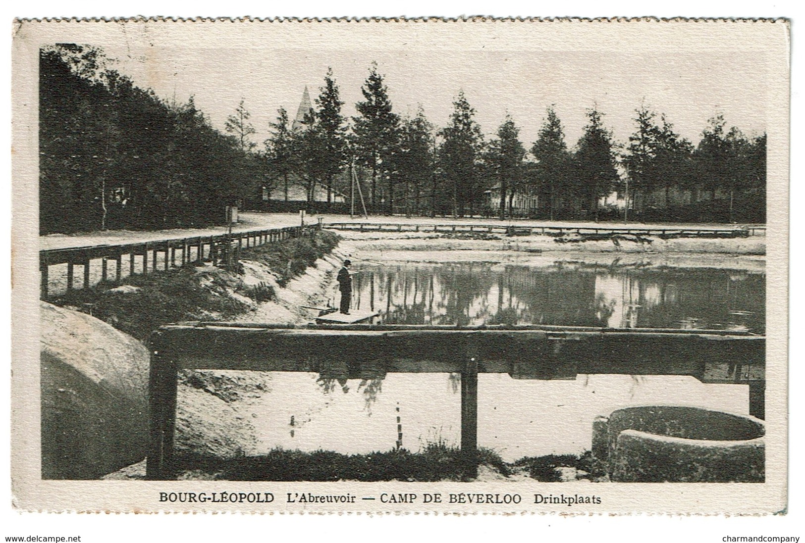 Bourg-Léopold - L'Abreuvoir - Camp De Beverloo - Drinkplaats - 1926 - 2 Scans - Leopoldsburg (Kamp Van Beverloo)