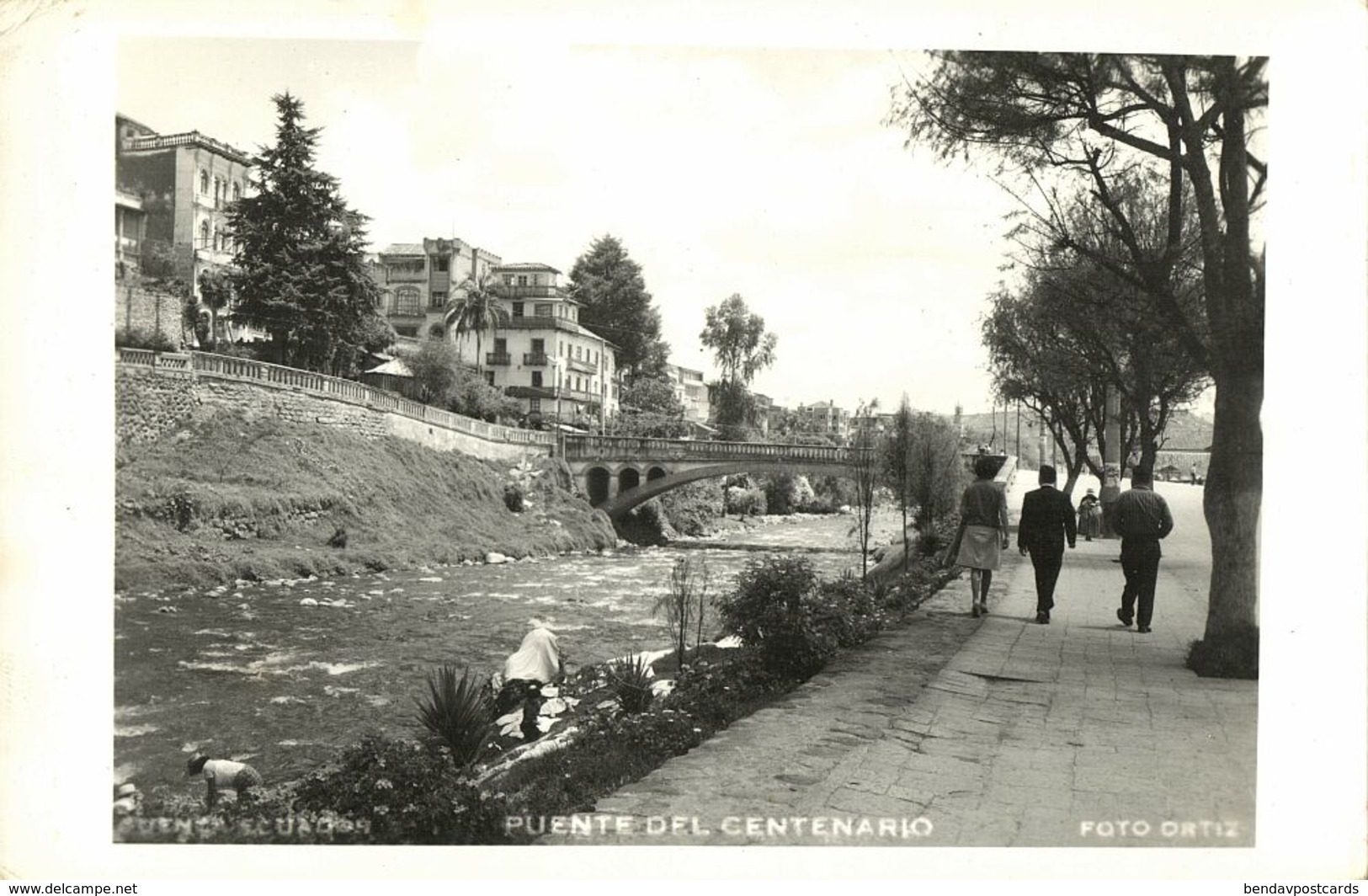 Ecuador, CUENCA, Puente Del Centenario (1950s) RPPC Postcard - Ecuador