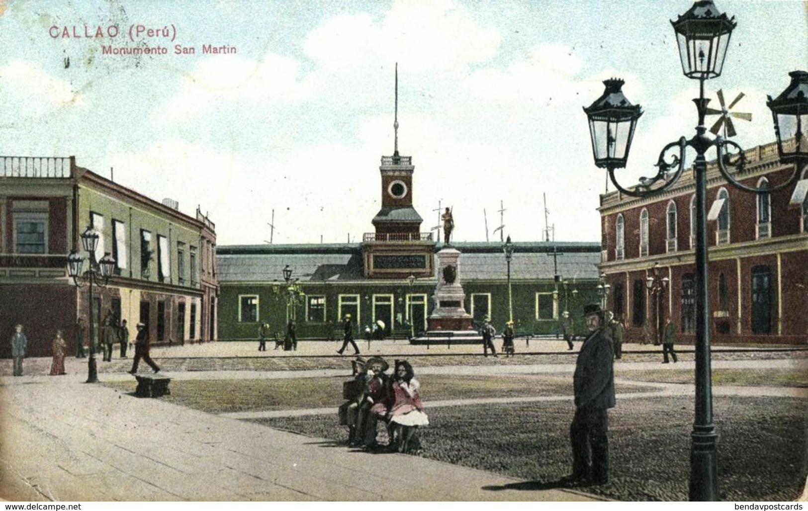 Peru, CALLAO, Monumento San Martin (1910s) Postcard - Peru