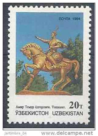 1995 OUZBEKISTAN 50**  Timour, Statue à Cheval - Ouzbékistan