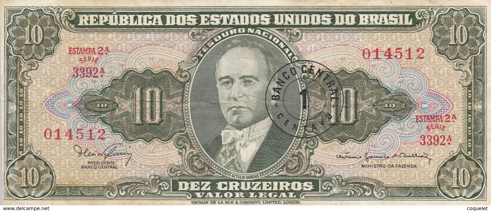 Brésil - Billet De Banque 1 Centavo Novo 1966/67 - Brazil