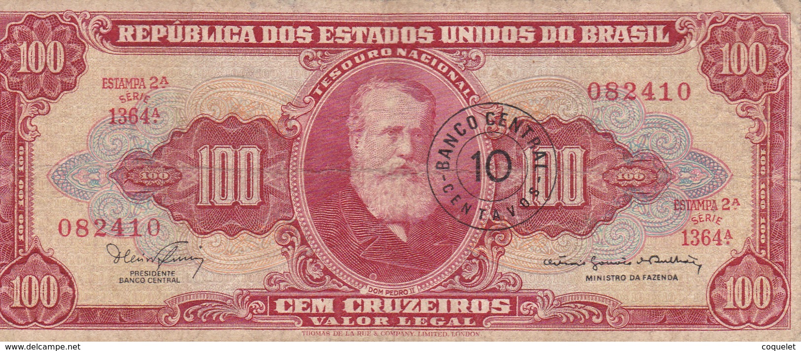 Brésil - Billet De Banque 10 Centavos Novo 1966/67 - Brésil