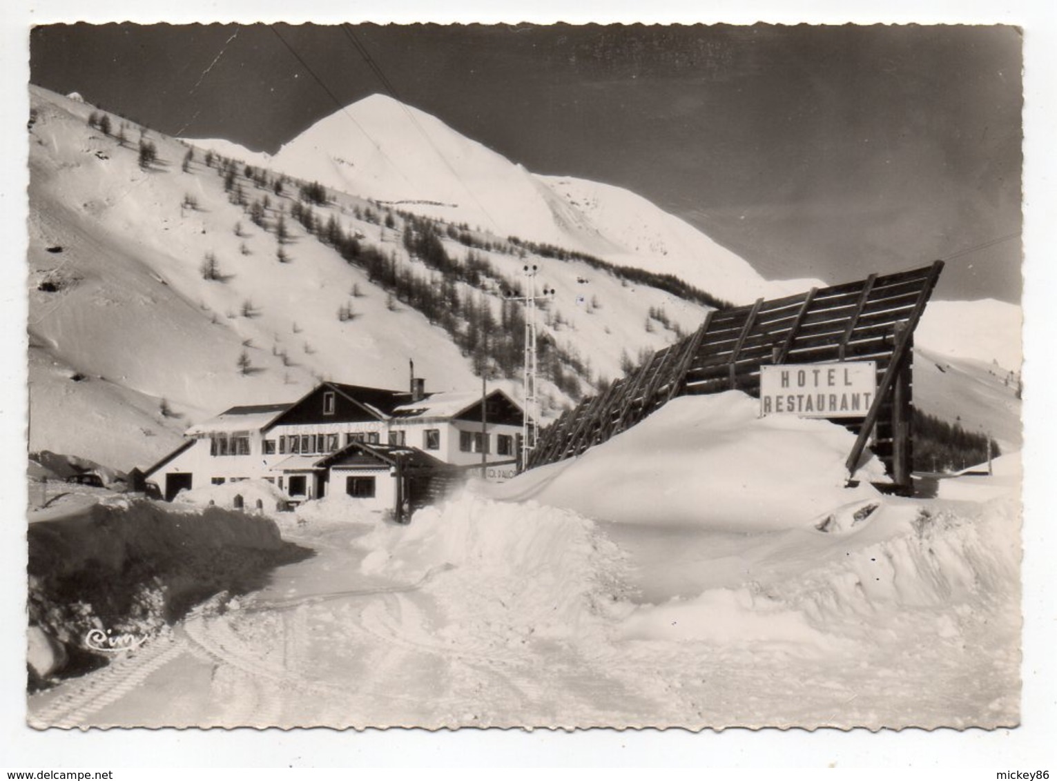 ALLOS--LA FOUX-d'ALLOS--Hôtel "Le Relais Du Col D'Allos"....pas Très Courante ........à Saisir - Autres & Non Classés