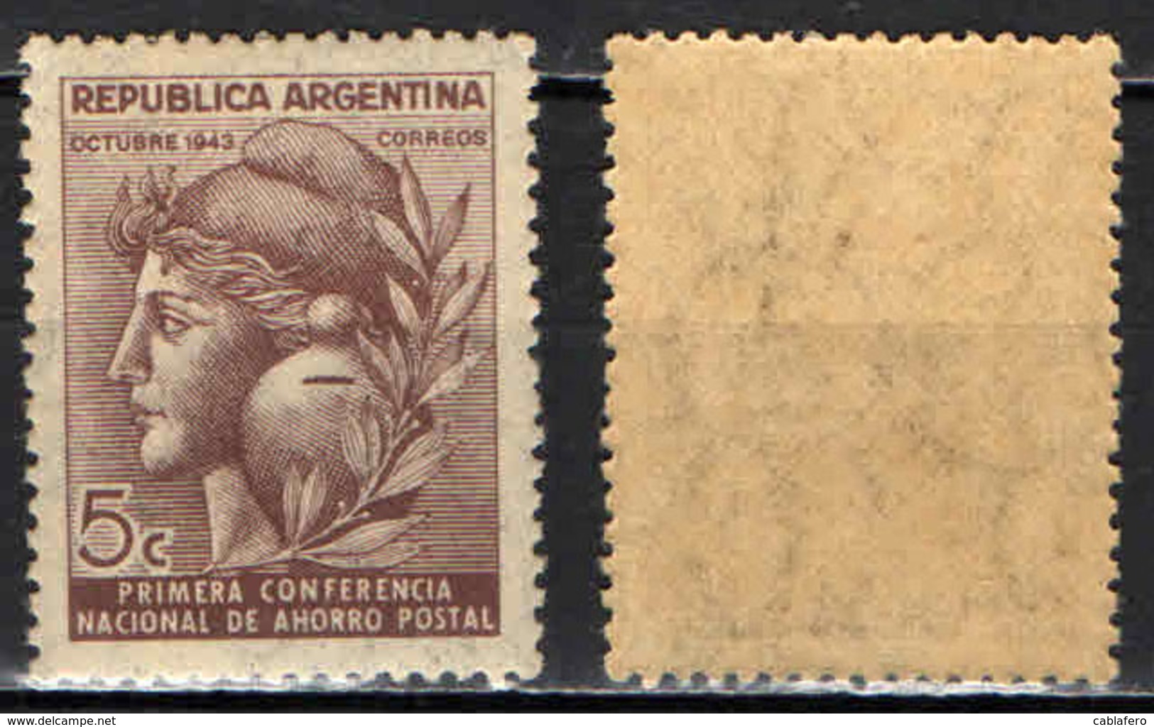 ARGENTINA - 1943 - PRIMA CONFERENZA NAZIONALE DEL RISPARMIO POSTALE - MNH - Nuovi