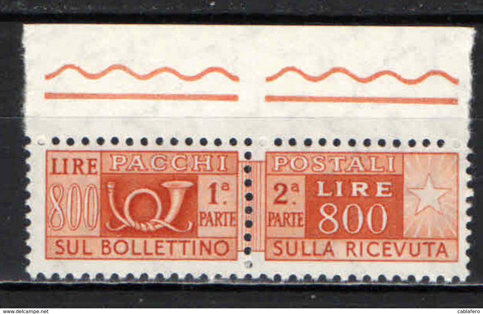 ITALIA - 1966 - PACCHI POSTALI - 800 LIRE -  FIL. STELLE - MNH - Colis-postaux