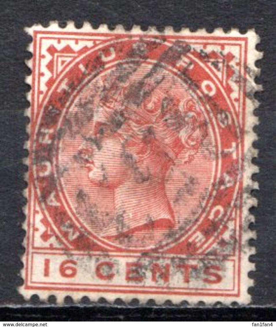 MAURICE - (Colonie Britannique) - 1882-91 - N° 73 Et 74 - 16 C. Brun-orange Et 25 C. Jaune-olive - (Victoria) - Mauritius (...-1967)