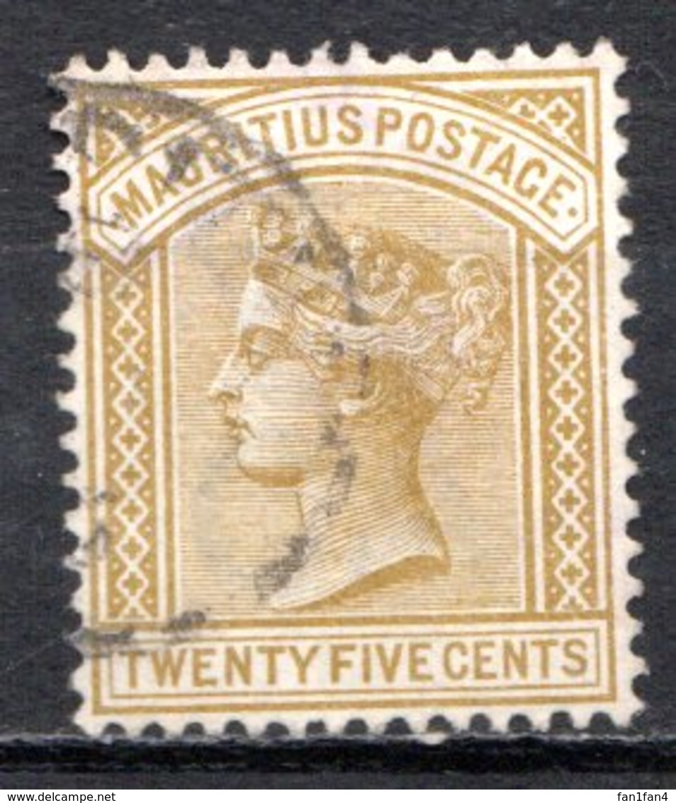 MAURICE - (Colonie Britannique) - 1882-91 - N° 73 Et 74 - 16 C. Brun-orange Et 25 C. Jaune-olive - (Victoria) - Mauritius (...-1967)