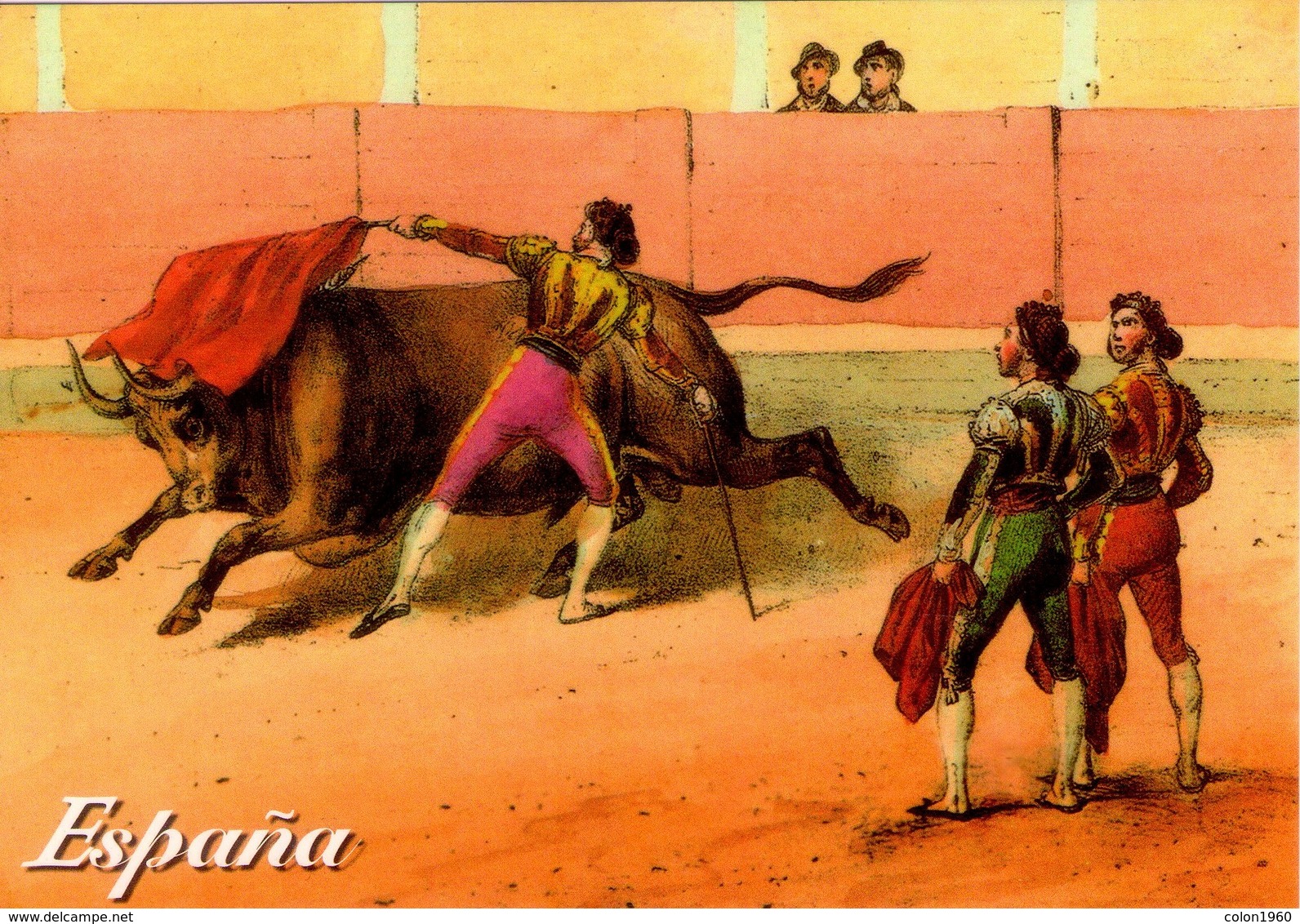 POSTAL DE ESPAÑA. 073 - PINTURA DE CORRIDA DE TOROS (379) - Corridas