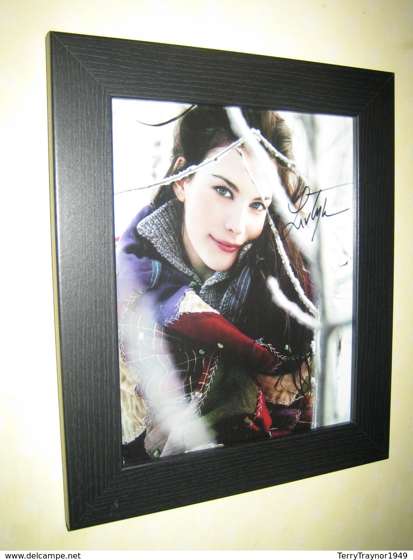 Liv Tyler Hand Signed Photograph {8x10 Ins} Framed With Certificate Of Authenticity - Famous People