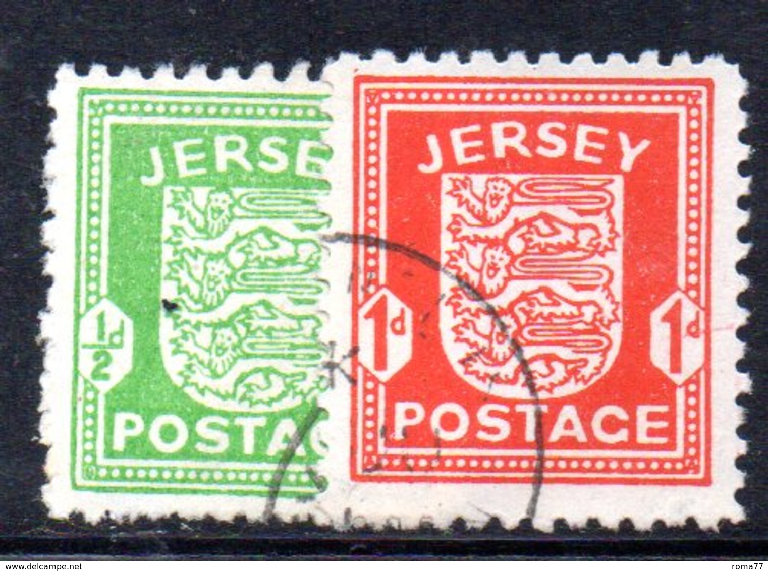 APR208 - JERSEY 1941 , La Serie Usata Dell'occupazione Tedesca  (2380A) . - Jersey