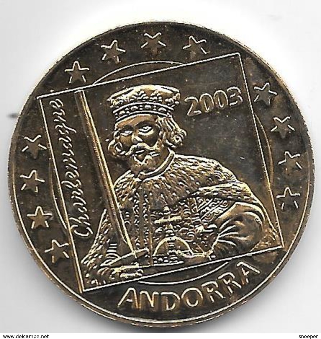 Andorra 5 Euro 2003 Essai  36mm - Andorre