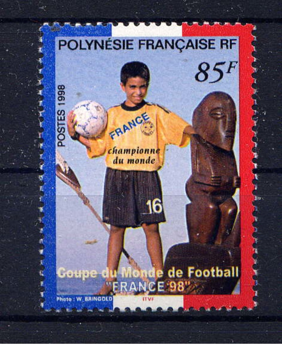 POLYNESIE - 571** - VICTOIRE FRANCAISE A LA COUPE DU MONDE DE FOOTBALL - Unused Stamps