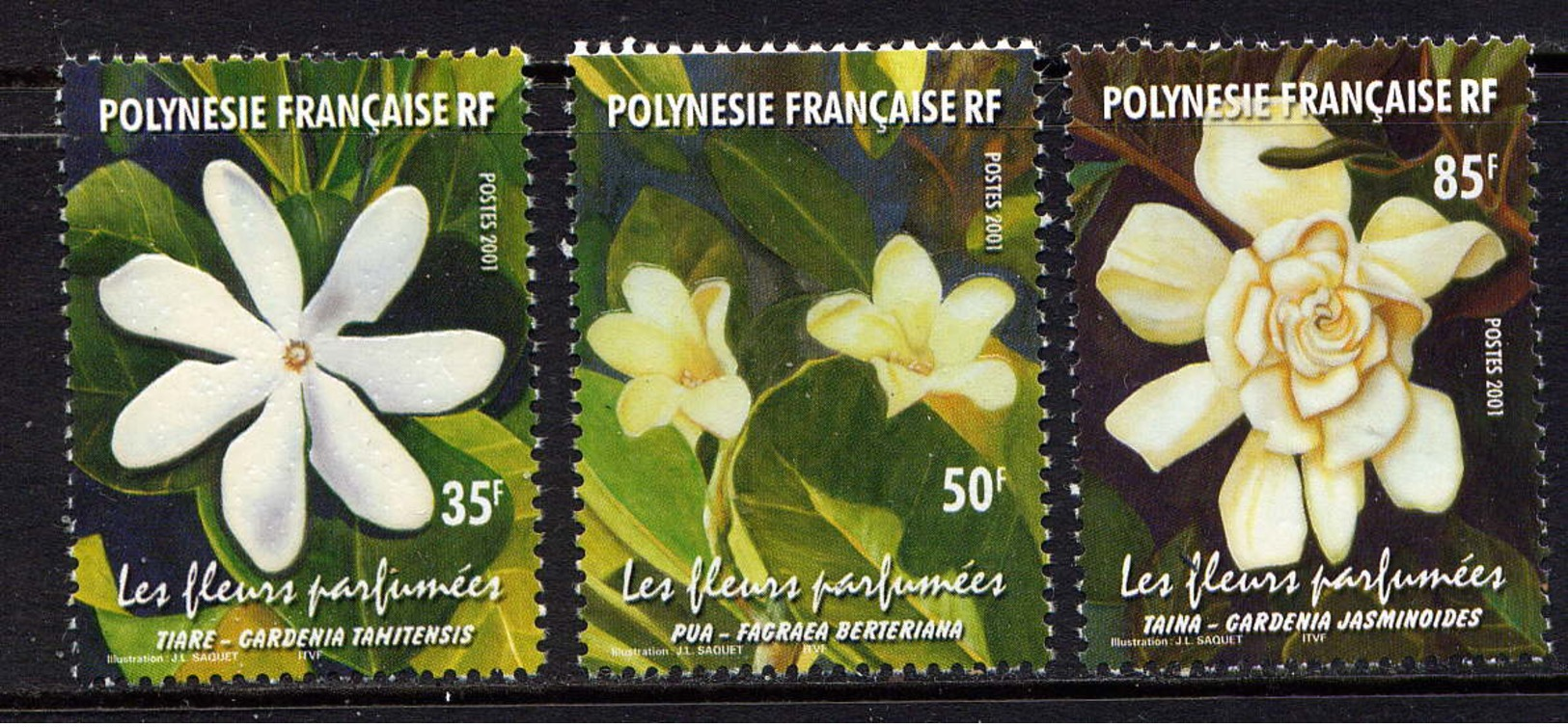 POLYNESIE - 652/654** - FLEURS PARFUMEES - Unused Stamps