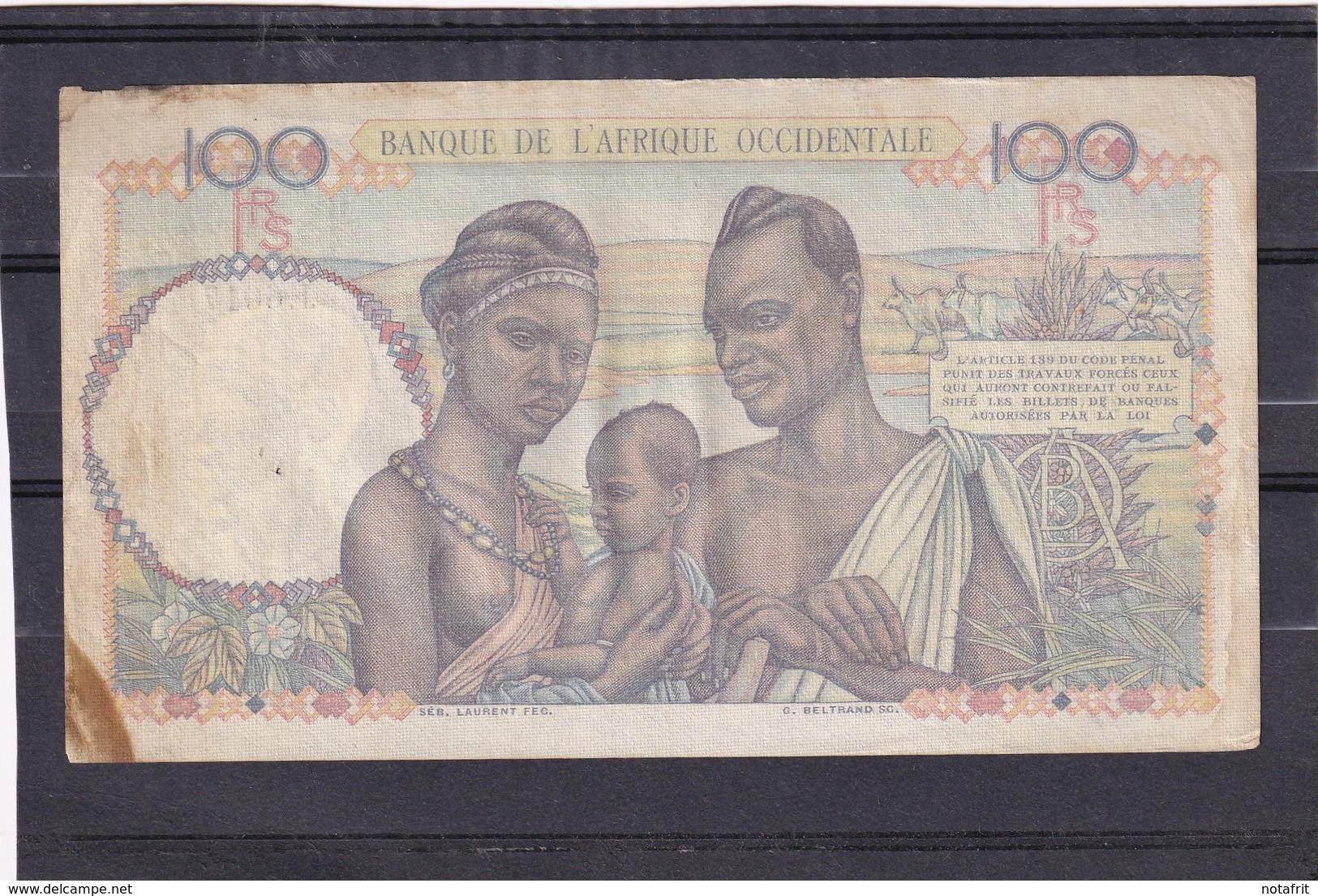 West African States 100  Fr 1948 - Autres - Afrique