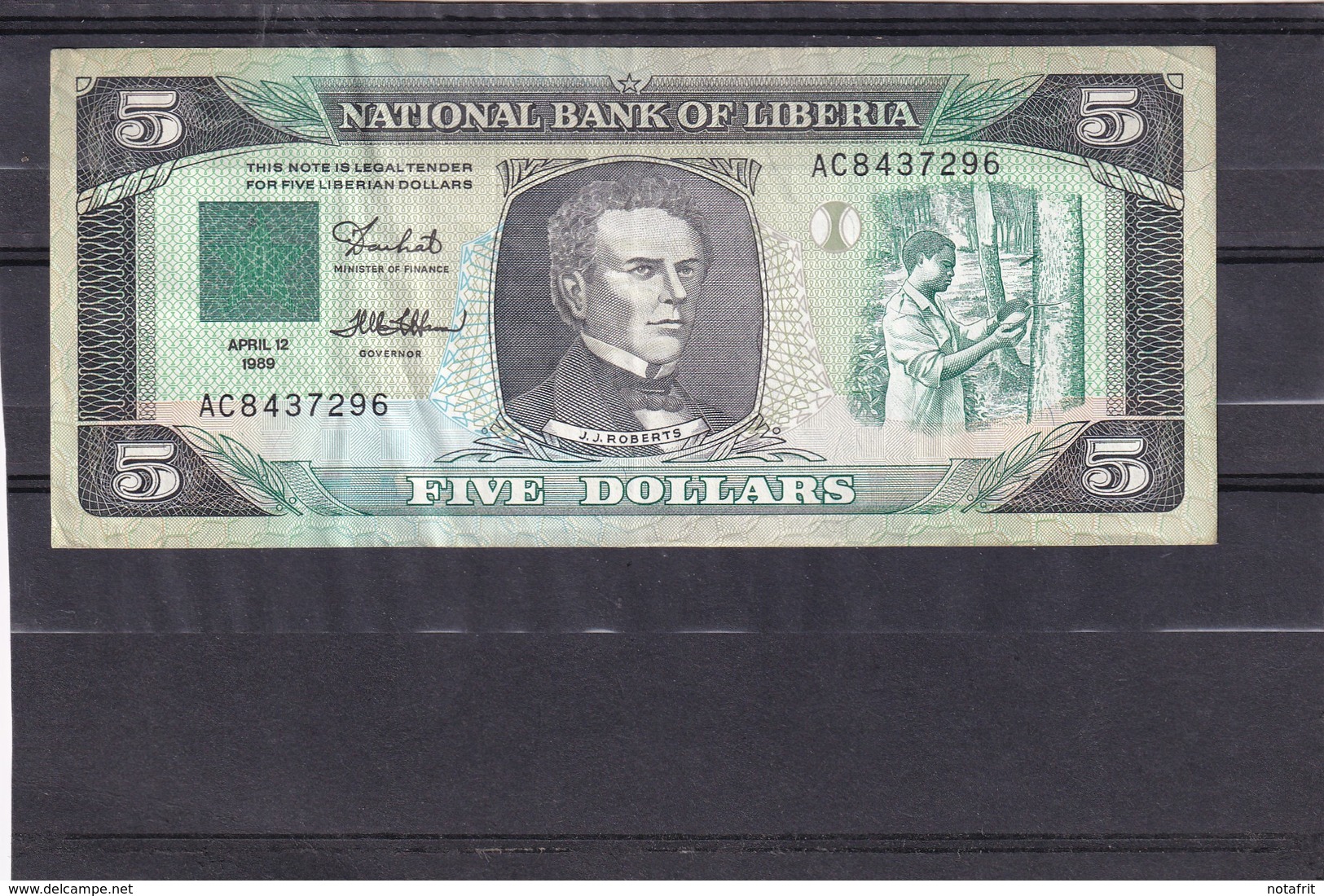 Liberia 5 Dollars 1989 Vf - Autres - Afrique