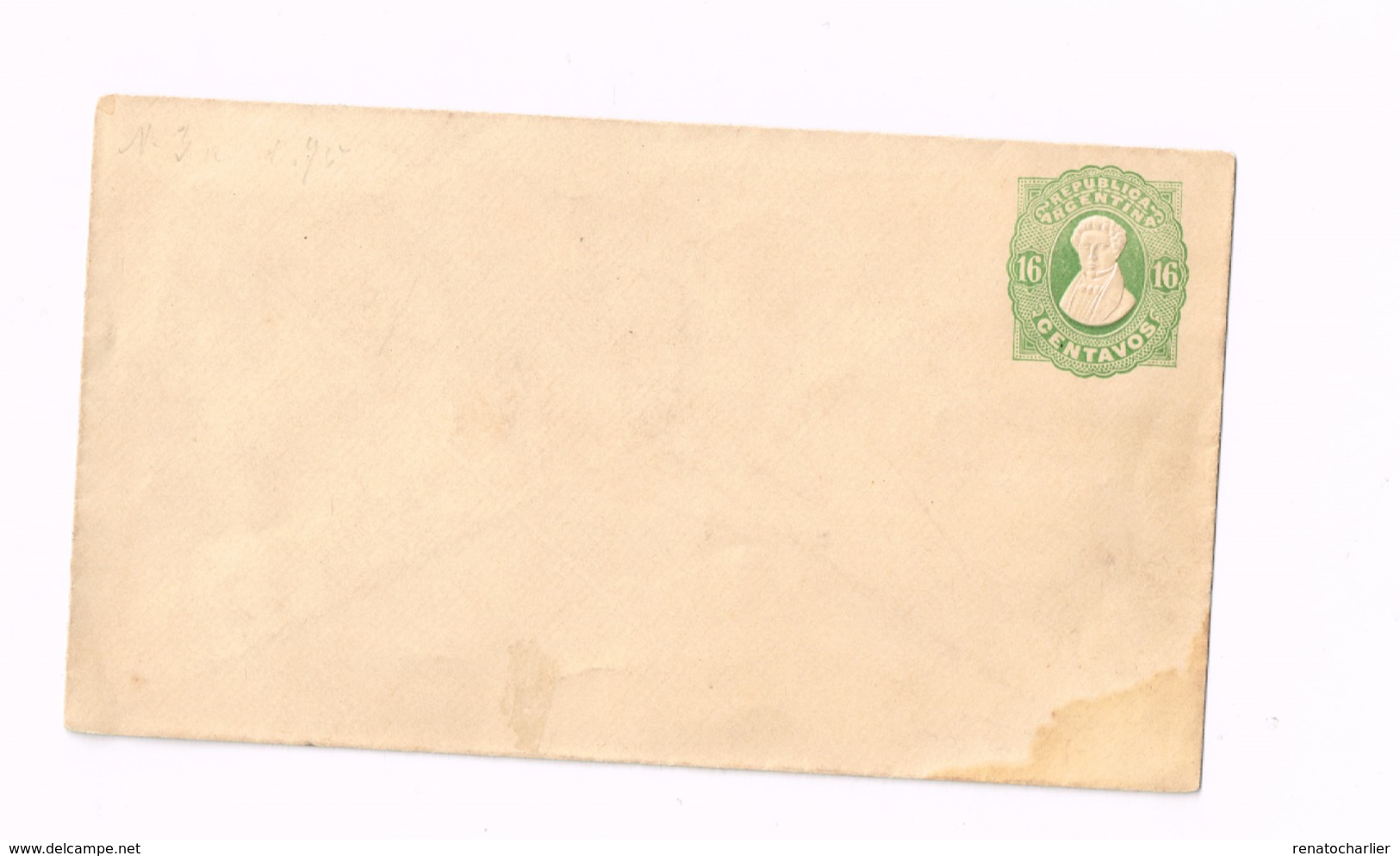 Entier Postal à 16 Centavos (Enveloppe) - Enteros Postales