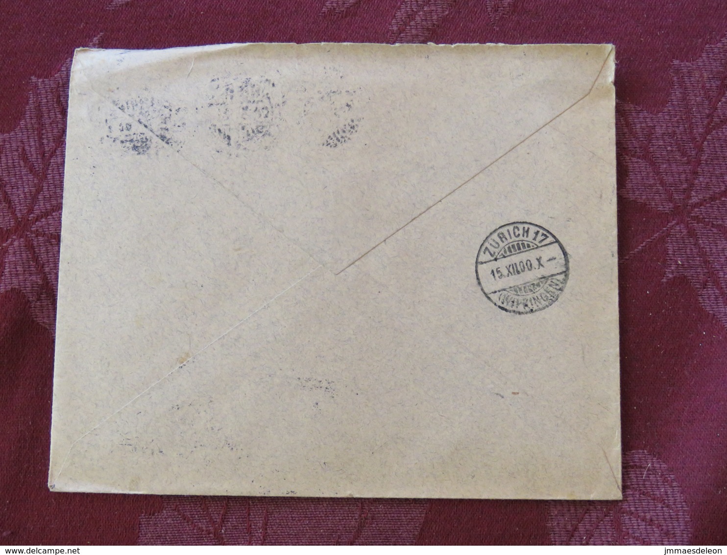 Sweden 1900 Cover Stockholm To Zurich - King Oscar II - Briefe U. Dokumente