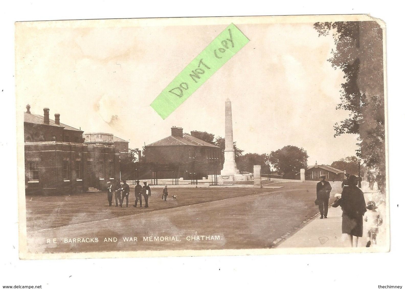 RP MILITARY WAR MEMORIAL R.E. BARRACKS CHATHAM LOTS OF FAULTS - Autres & Non Classés