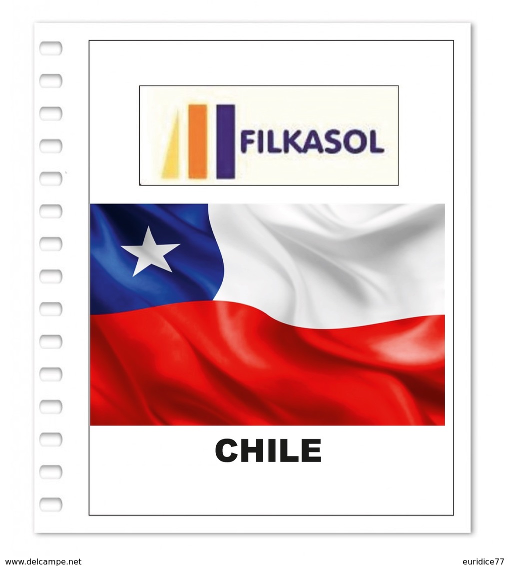 Suplemento Filkasol Chile 2018 - Ilustrado Para Album 15 Anillas - Pre-Impresas