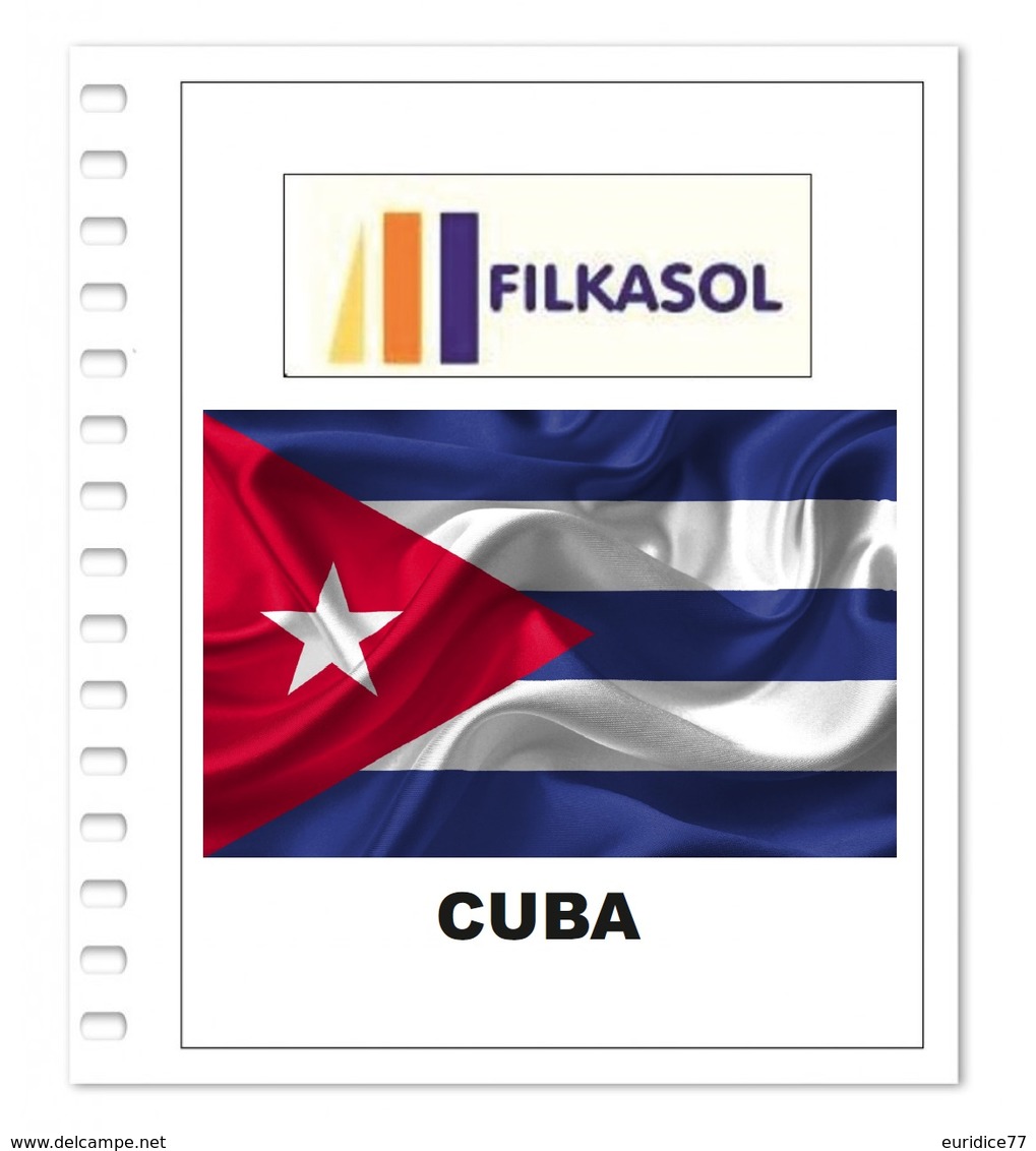 Suplemento Filkasol Cuba 2018 + Filoestuches HAWID Transparentes - Pre-Impresas