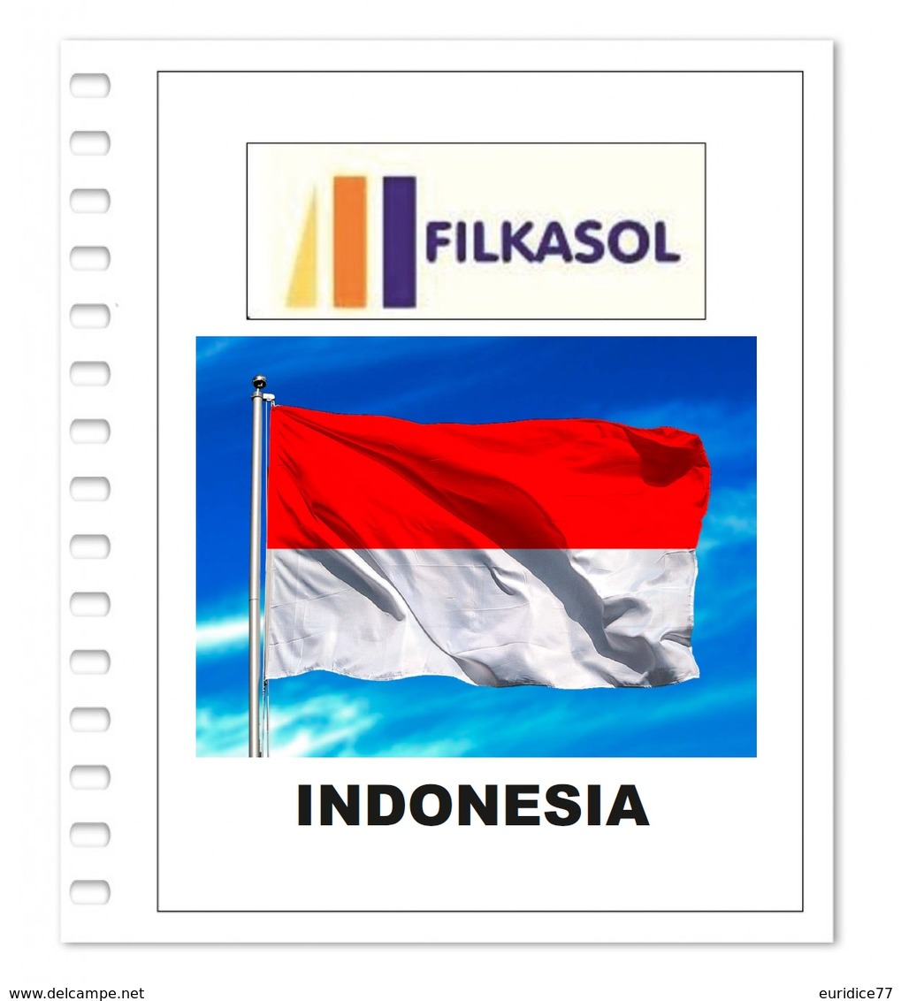 Suplemento Filkasol Indonesia 2018 - Ilustrado Para Album 15 Anillas - Pre-printed Pages