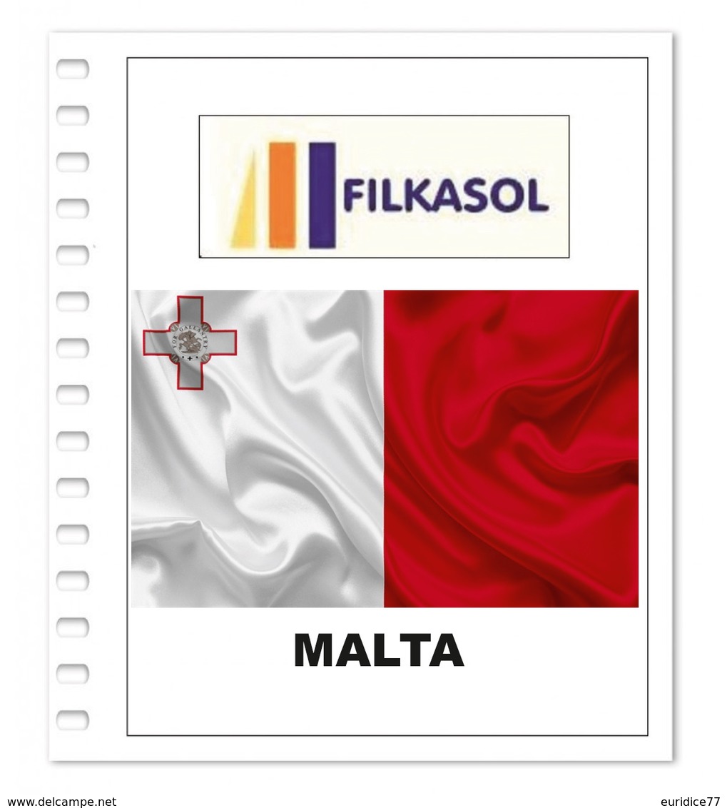 Suplemento Filkasol Malta 2018 + Filoestuches HAWID Transparentes - Pre-Impresas
