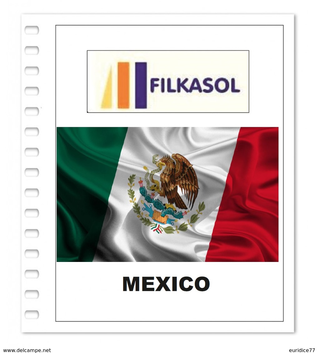 Suplemento Filkasol Mexico 2018 - Ilustrado Para Album 15 Anillas - Pre-Impresas