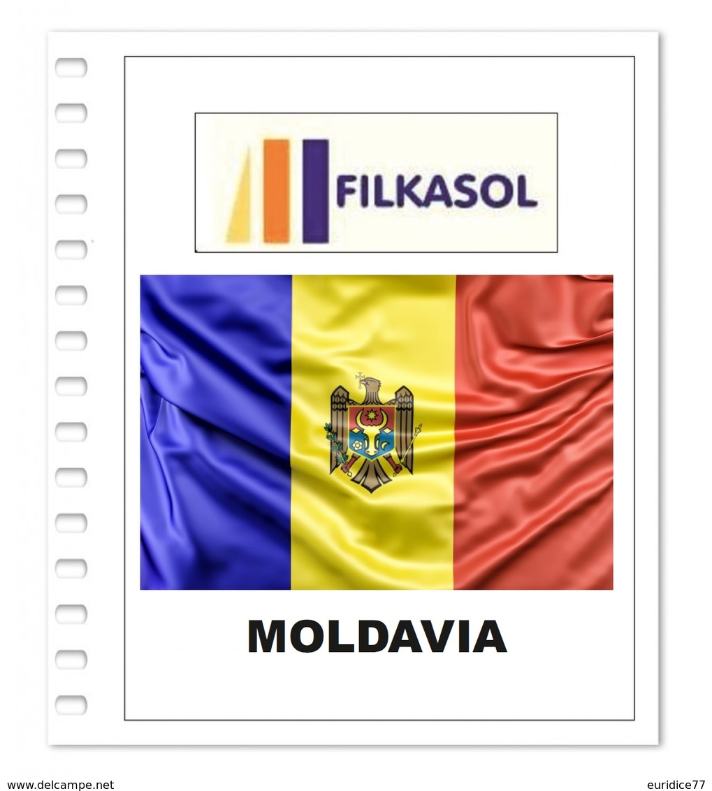 Suplemento Filkasol Moldavia 2018 - Ilustrado Para Album 15 Anillas - Pre-Impresas